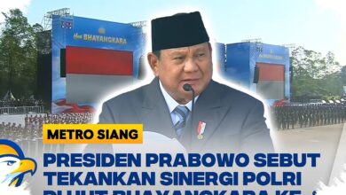 Prabowo Puji Polri di HUT Bhayangkara Ke-80, Garis Depan Ketahanan Pangan