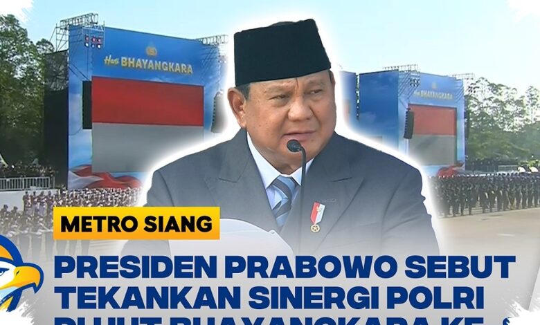 Prabowo Puji Polri di HUT Bhayangkara Ke-80, Garis Depan Ketahanan Pangan