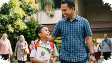 Kehadiran Ayah Saat Ambil Rapor, Bekal Penting Anak Menyambut Sekolah