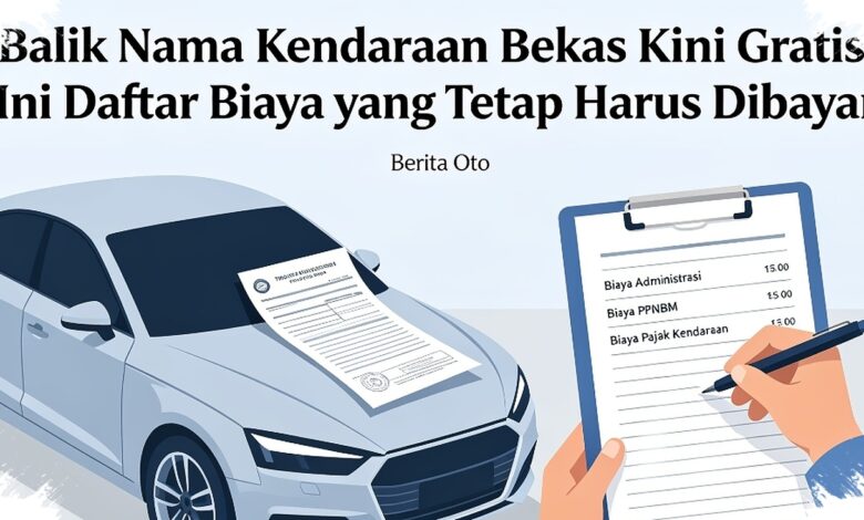 Balik Nama Mobil Bekas Kini Gratis, Tapi Biaya Ini Tetap Harus Dibayar