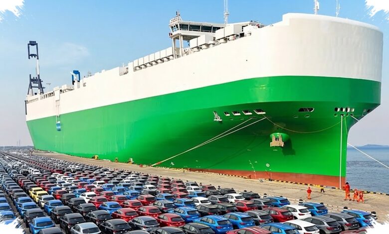 Kapal Pengangkut Mobil Penuh, China Pakai Solusi Tak Terduga untuk Dorong Ekspor
