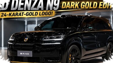 Denza N9 Pamer Dark Gold, Emblem Depan Berlapis Emas 24 Karat