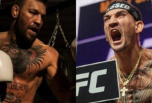 McGregor Tepis Kacamata Holloway Saat Face-Off UFC 329, Psywar Langsung Panas
