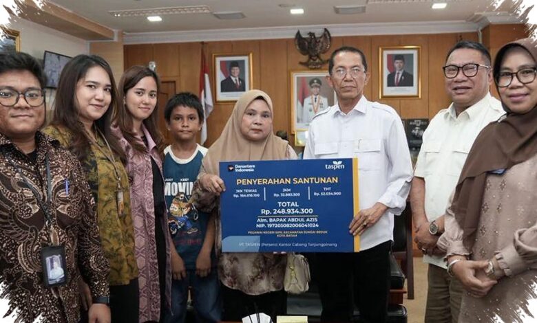 TASPEN Salurkan Rp1,08 Miliar ke Keluarga ASN di Kepri, Perlindungan Tetap Jalan