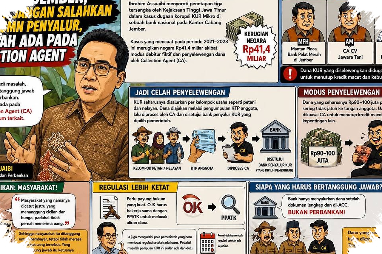 Ibrahim Sebut Masalah KUR Jember Ada di Collection Agent, Bukan Bank Penyalur
