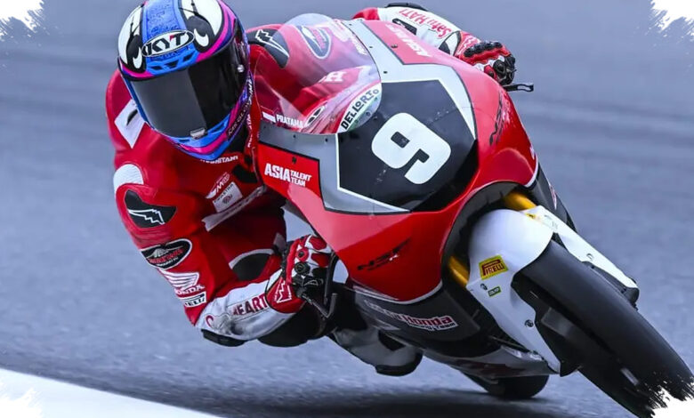Mental Petarung Feda Ega Pratama di FP2 Moto3 Jerman Bikin Honda Team Asia Tersentuh