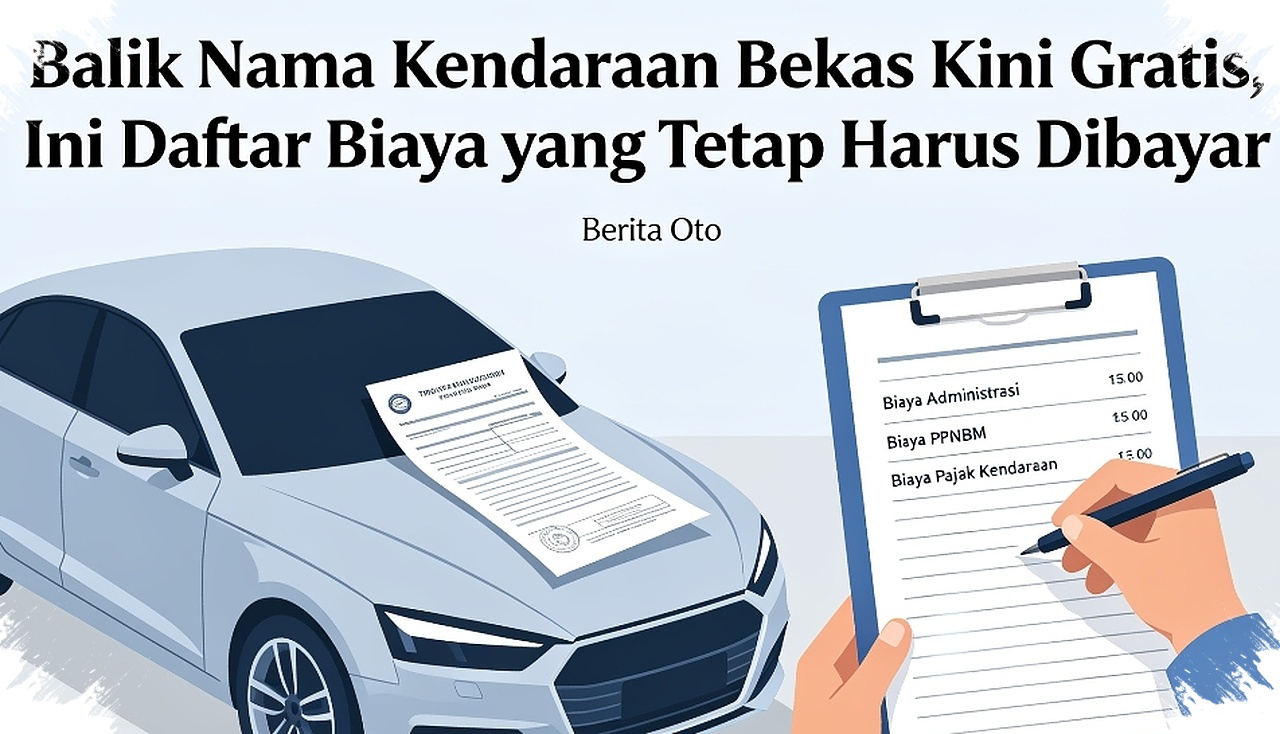 Balik Nama Kendaraan Bekas Tak Lagi Kena BBNKB II, Tapi Biaya Ini Masih Ada