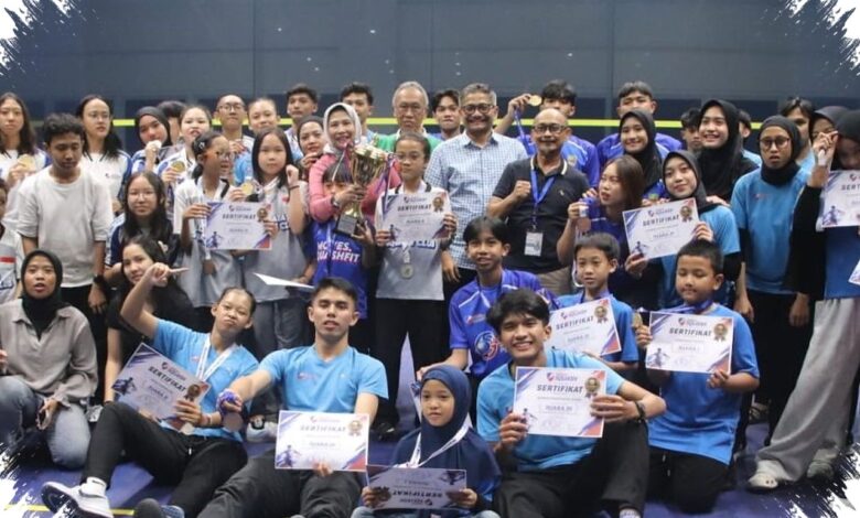 Jawa Barat Tuan Rumah yang Tak Terbendung, Rebut 11 Emas di Kejurnas Squash 2026