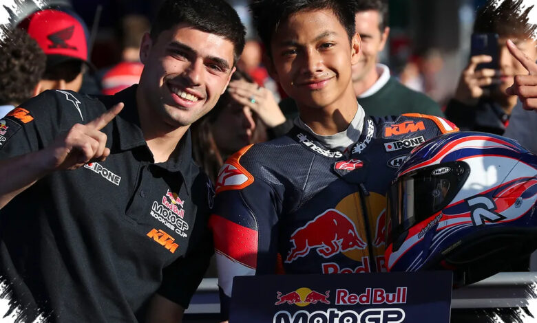 Kiandra Ramadhipa Naik ke Posisi 3, Klasemen Red Bull Rookies MotoGP Cup Kian Panas