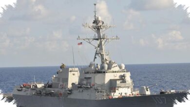 China Bangun Replika Kapal Perusak AS di Gurun, Sinyal Kesiapan Perang Makin Nyata