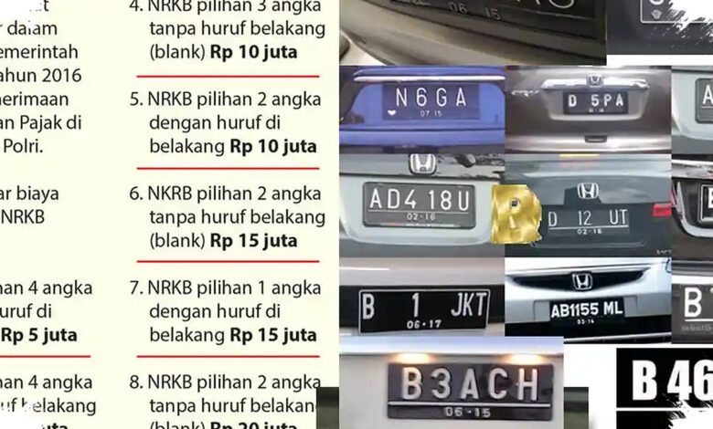 Pelat Nomor Cantik Ternyata Bayarnya 5 Tahun Sekali, Pajak Tahunannya Tetap Normal