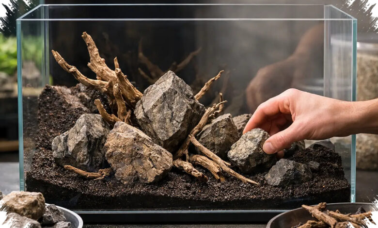 Rahasia Aman Pilih Substrat dan Hardscape Aquascape, Jangan Sampai Salah Material