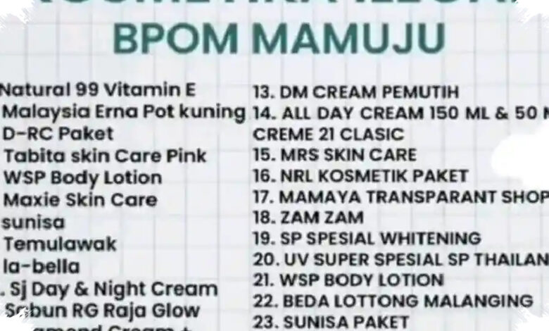 BPOM Temukan 14 Kosmetik Ilegal, Bahan Berbahaya Ini Bisa Ancam Kesehatan