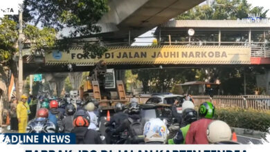 Jalan Kapten Tendean Kembali Normal, Pembongkaran JPO Ringsek Sudah Rampung