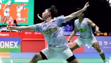 Cedera Punggung Kambuh, Sabar/Reza Tetap Lolos Setelah Duel Tiga Gim di Japan Open 2026