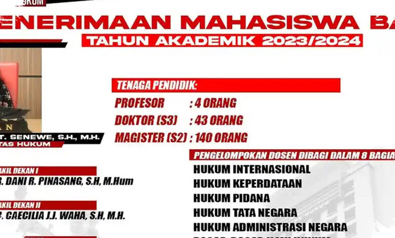 Unsrat Buka Mandiri T2 Gelombang II, 1.318 Kursi Tersedia di Prodi Tertentu