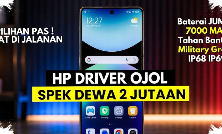 7 HP 2 Jutaan untuk Gojek dan Grab, Ada Baterai 7.000 mAh dan GPS Lengkap
