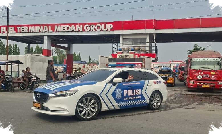 Distribusi BBM Medan Dikebut, Polda Sumut Kawal Mobil Tangki hingga SPBU
