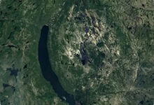 Ditemukan dari Google Maps, Kawah Meteor 390 Juta Tahun Ini Tersembunyi di Quebec