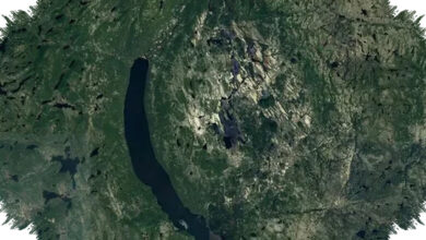 Ditemukan dari Google Maps, Kawah Meteor 390 Juta Tahun Ini Tersembunyi di Quebec