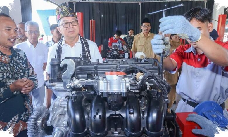 TMMIN Bawa Mesin Toyota ke Lombok, Akses Praktik SMK Mulai Diperluas