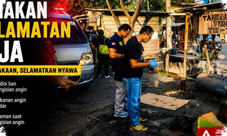 Ban Truk Bisa Bertekanan 200 PSI, Pengendara Motor Jangan Terlalu Dekat