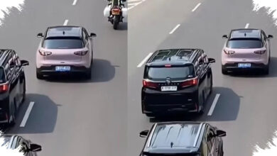 Mobil Listrik Pink Masuk Jalur Patwal di Sudirman, Reaksi Warganet Terbelah
