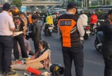 Mobil Boks Tak Sempat Mengerem, 4 Orang Jadi Korban Tabrakan di MT Haryono