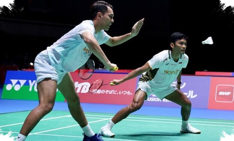 Fajar/Fikri Tumbangkan Tuan Rumah dalam Duel Tiga Gim, Final Menanti