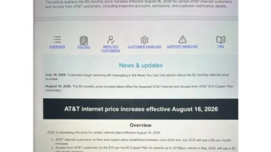 AT&T Siapkan Kenaikan Tarif Internet 16 Agustus, Sejumlah Pelanggan Terdampak