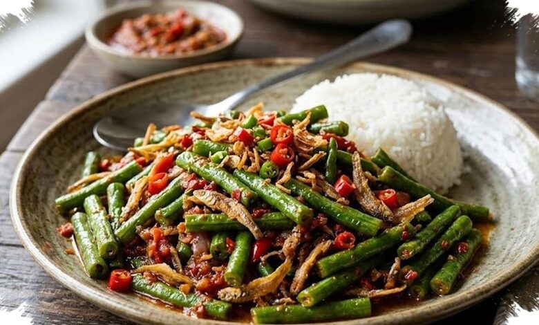 Tumis Kacang Panjang Teri Pedas, Kunci Teri Tetap Renyah dan Sayur Tak Lembek