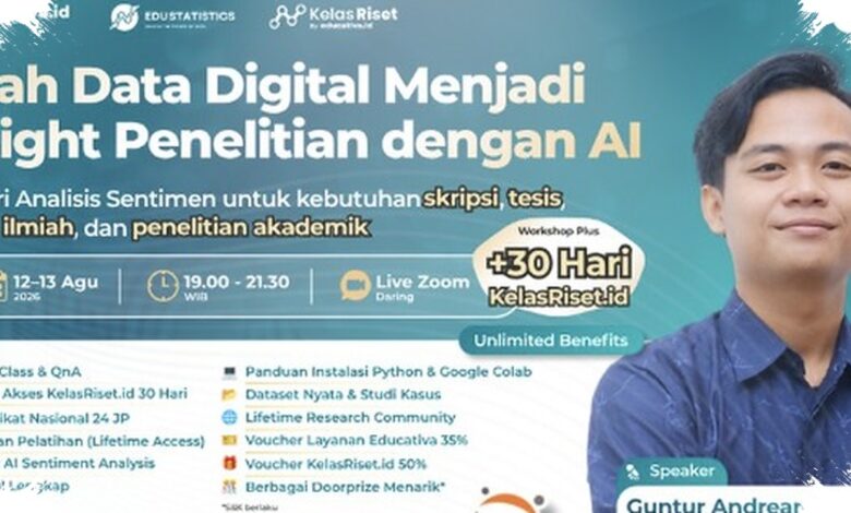 Riset Digital Makin Kompetitif, Mahasiswa Diajak Kuasai AI untuk Membaca Sentimen