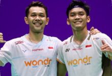Tanpa Coba Arena, Fajar/Fikri Menangi Laga Sulit dan Lolos ke 16 Besar China Open